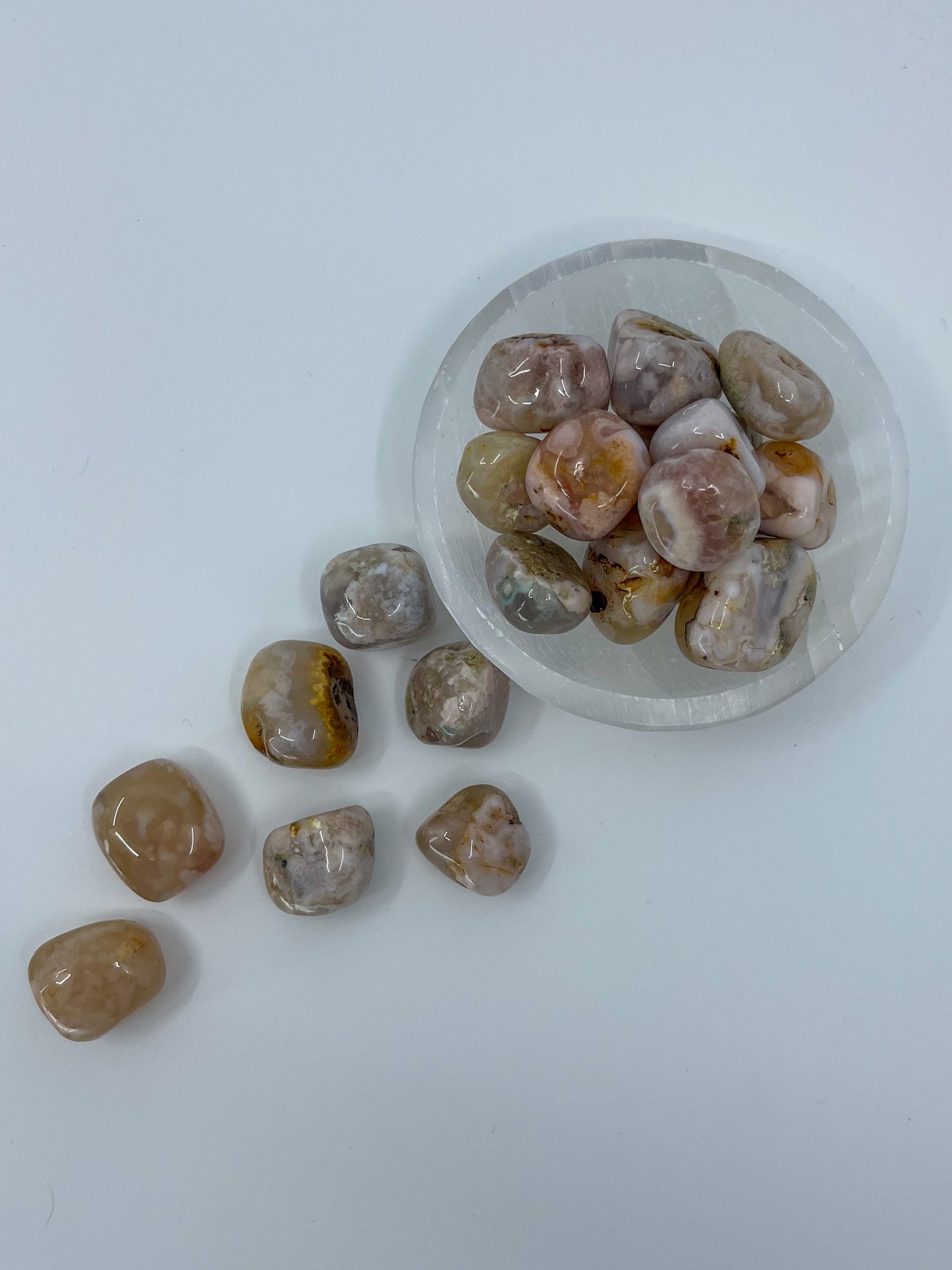 Flower Agate Tumble