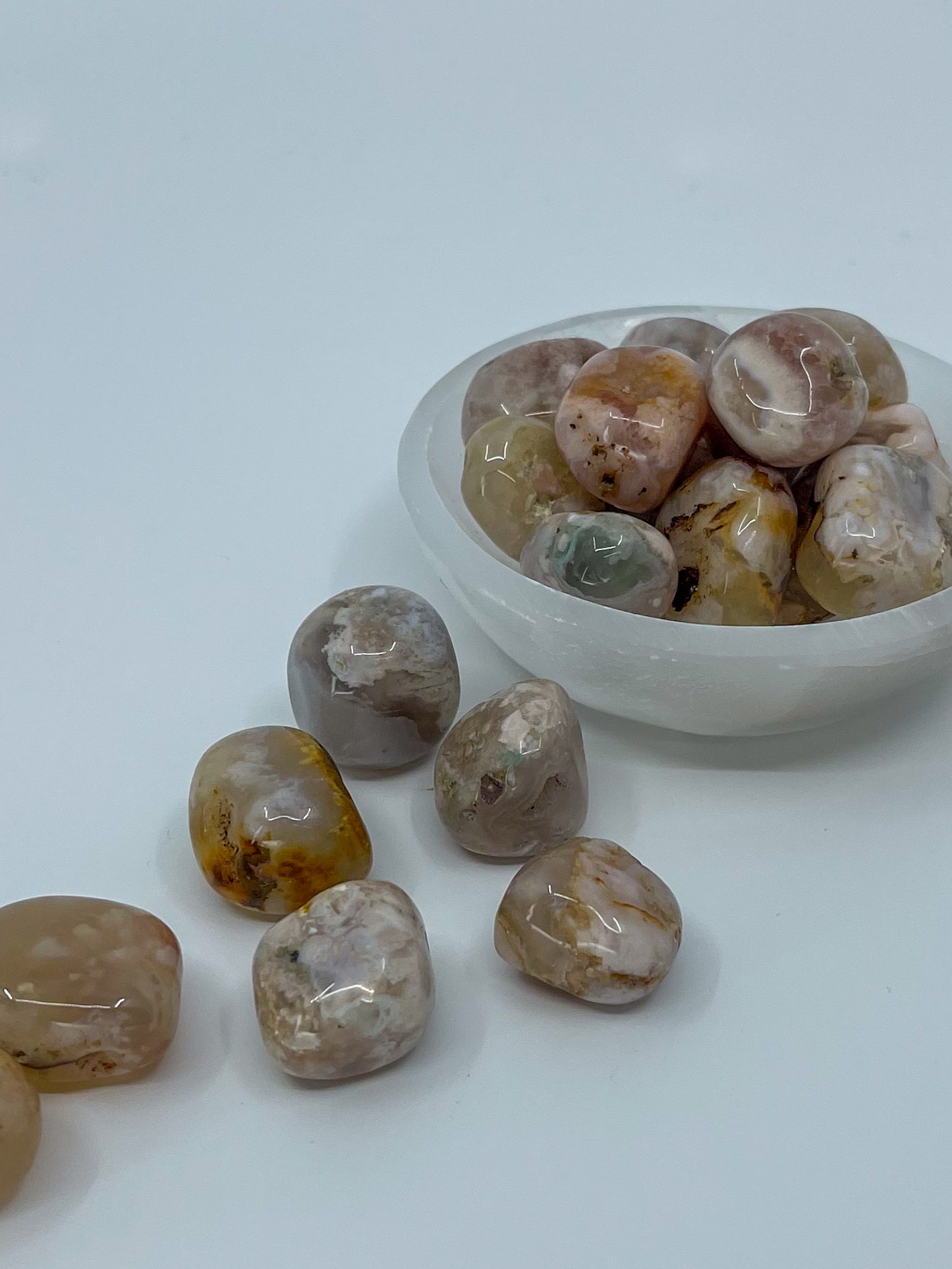Flower Agate Tumble