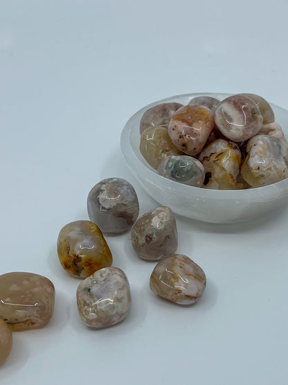 Flower Agate Tumble