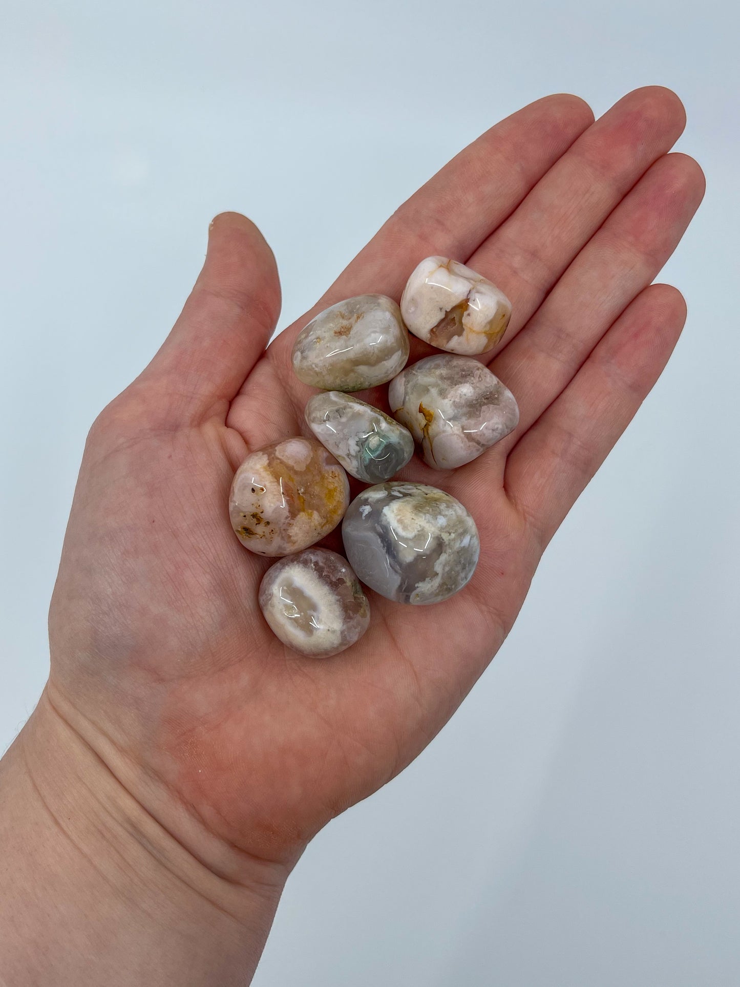 Flower Agate Tumble