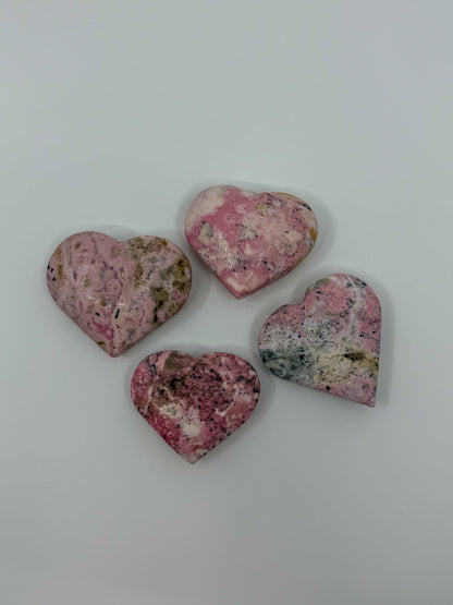 Peruvian Rhodonite Heart -CHOOSE YOUR OWN-