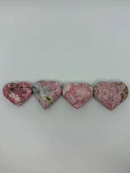 Peruvian Rhodonite Heart -CHOOSE YOUR OWN-