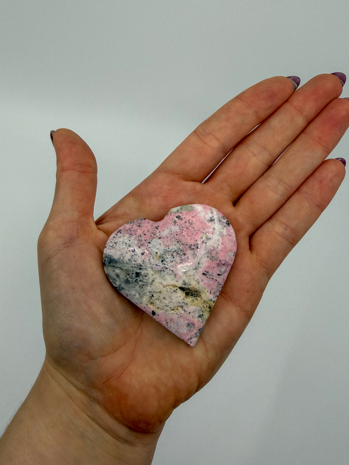 Peruvian Rhodonite Heart -CHOOSE YOUR OWN-