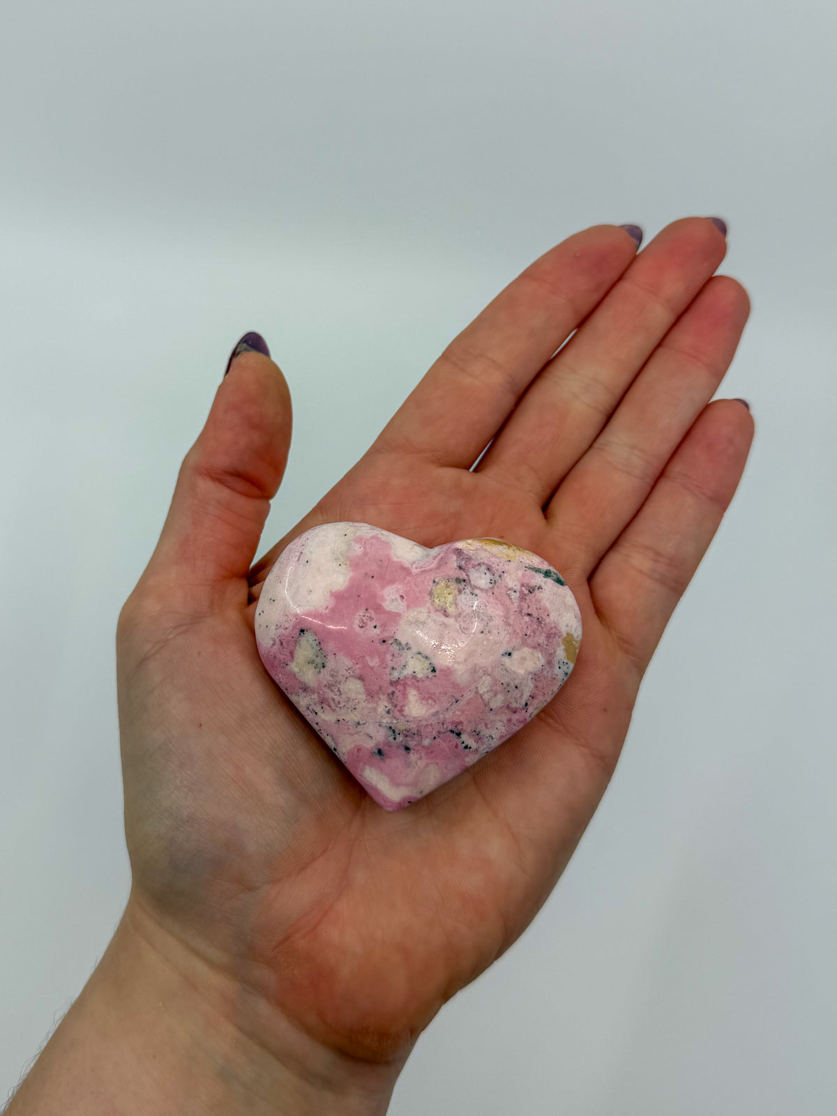 Peruvian Rhodonite Heart -CHOOSE YOUR OWN-