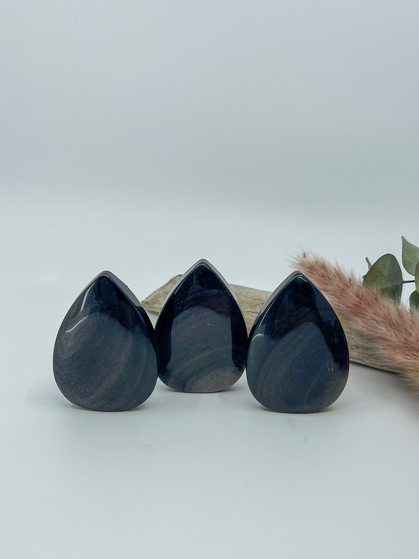 Silver Sheen Obsidian Teardrop