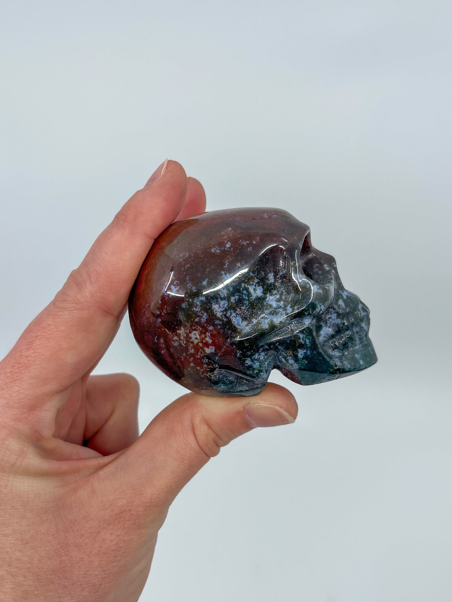 Ocean Jasper Skull