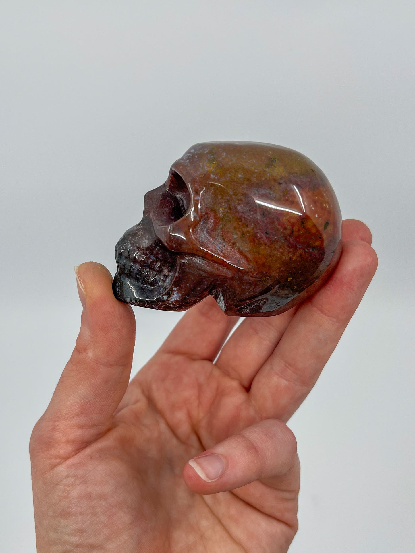Ocean Jasper Skull