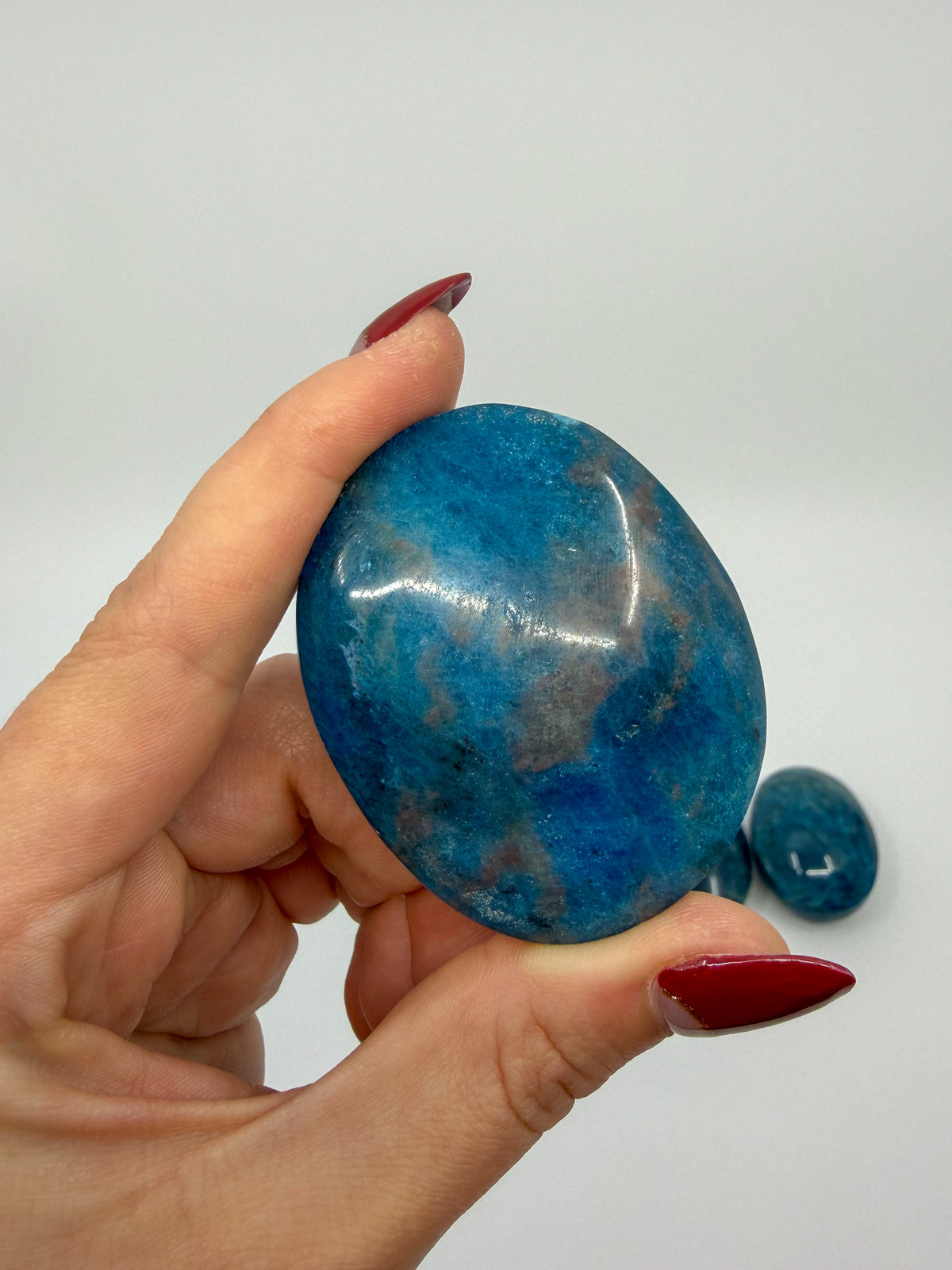 Blue Apatite Palm