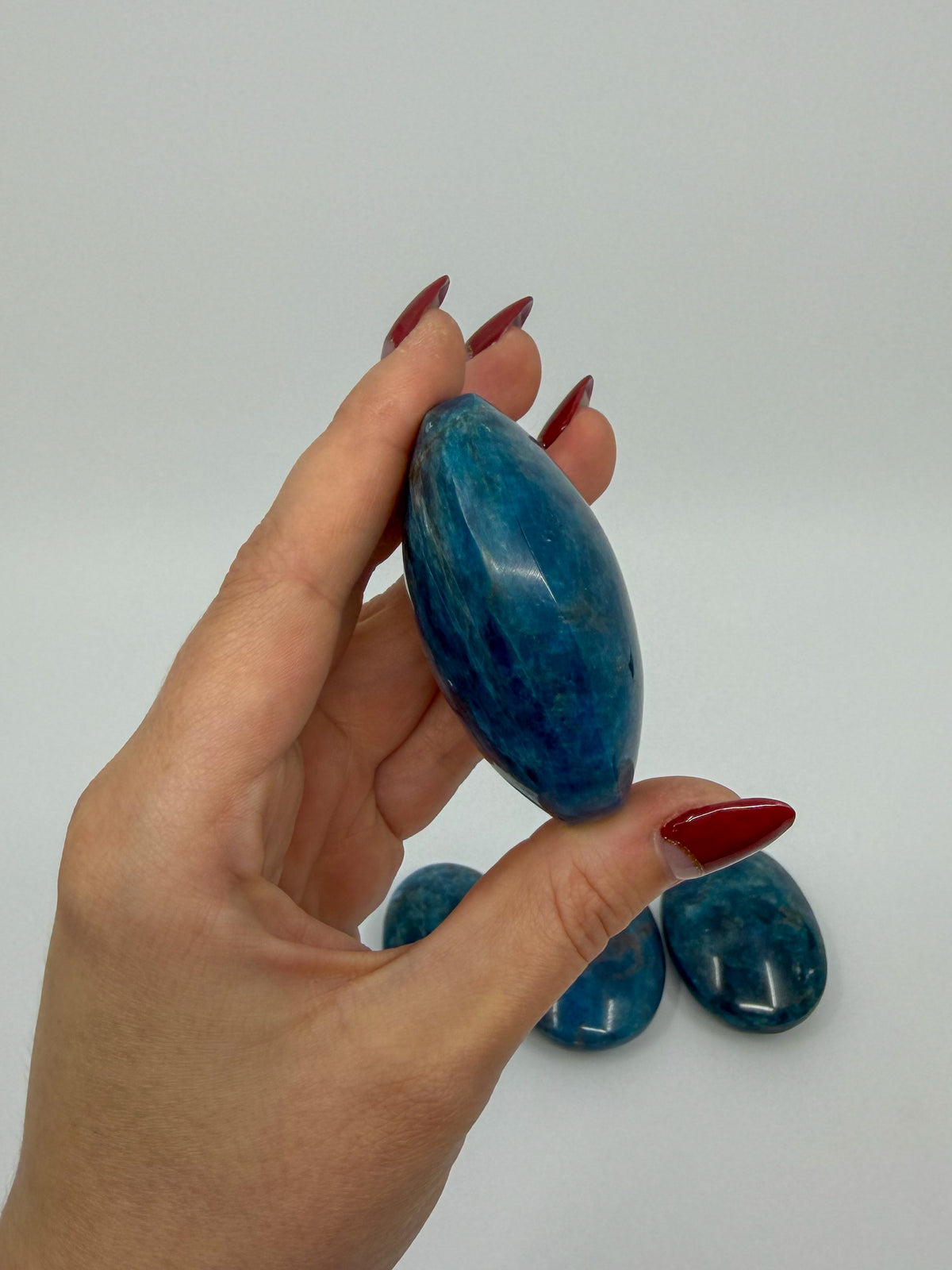 Blue Apatite Palm