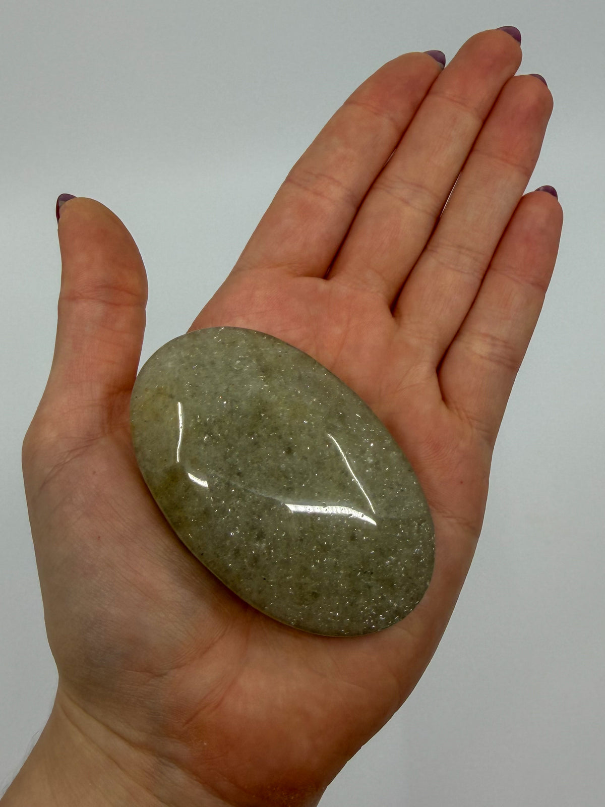 Sage Aventurine Palm with Mica -CHOOSE YOUR OWN-