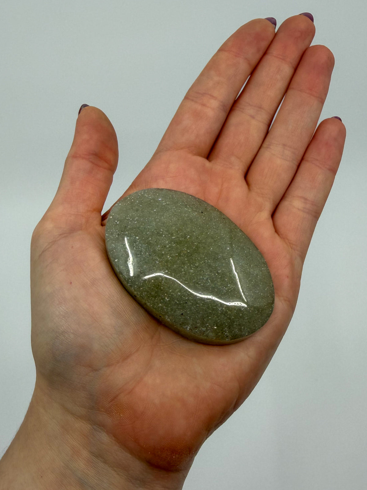 Sage Aventurine Palm with Mica -CHOOSE YOUR OWN-