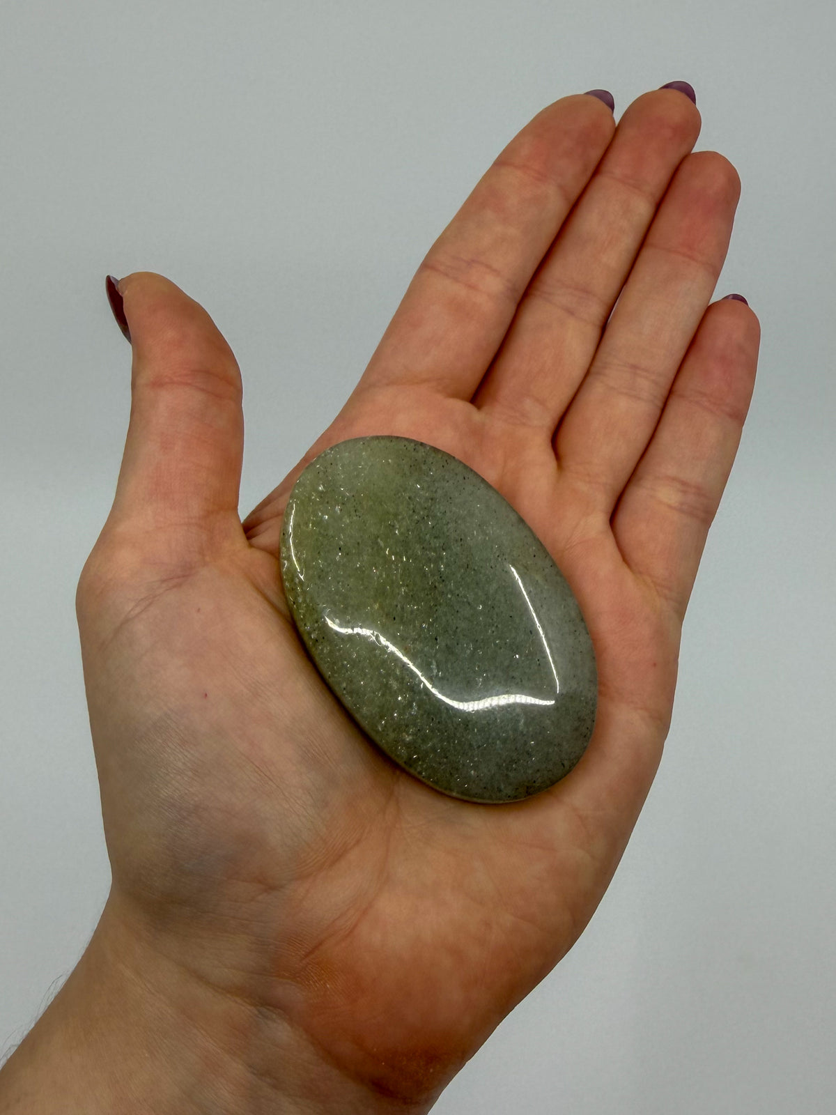 Sage Aventurine Palm with Mica -CHOOSE YOUR OWN-