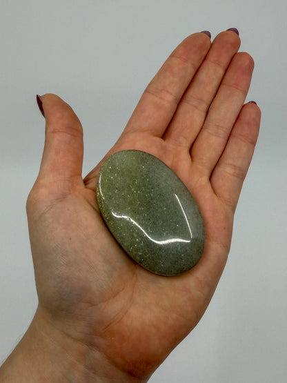 Sage Aventurine Palm with Mica -CHOOSE YOUR OWN-