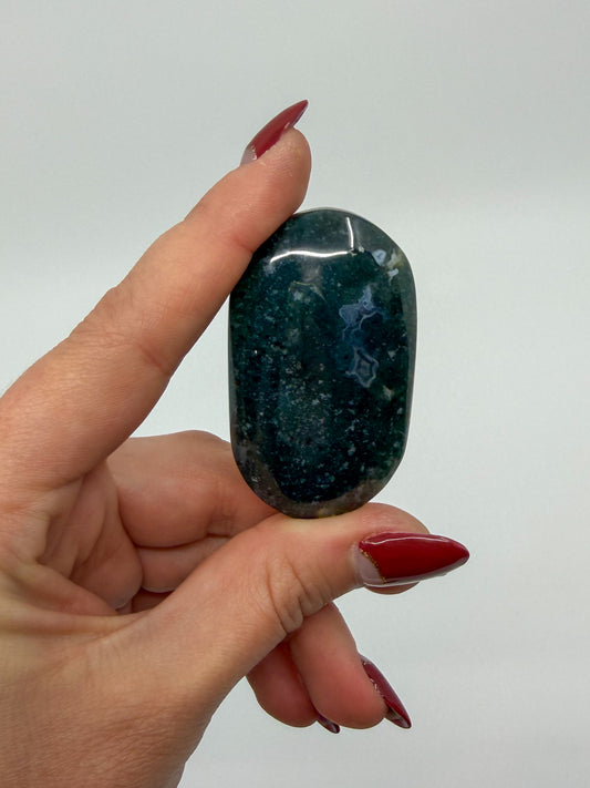 Dark Moss Agate Palm -EXACT PIECE-