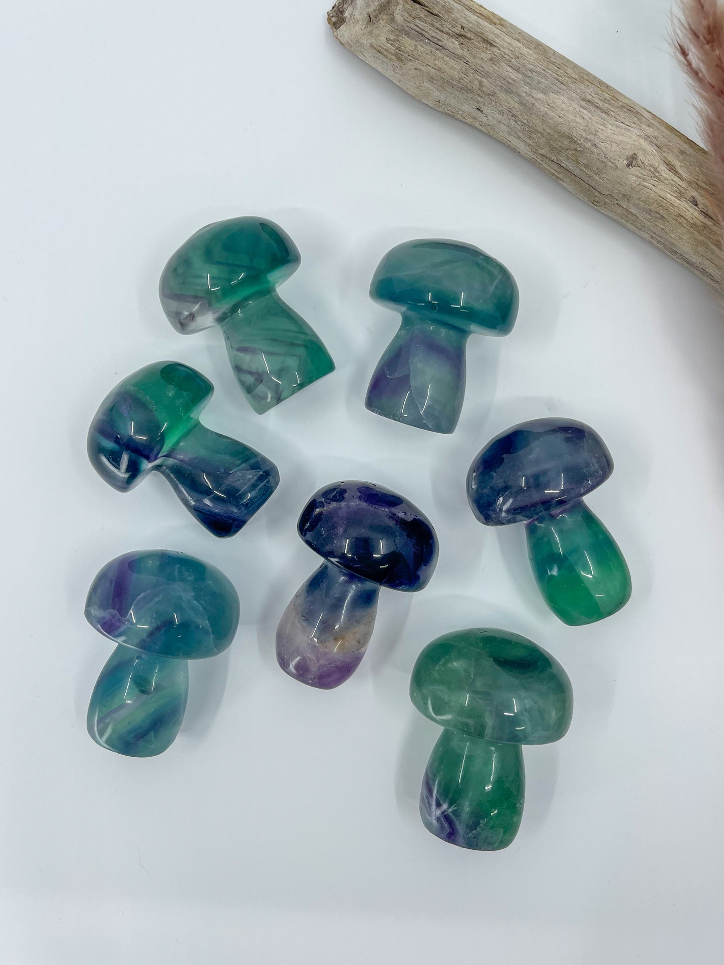 Rainbow Fluorite Mushroom