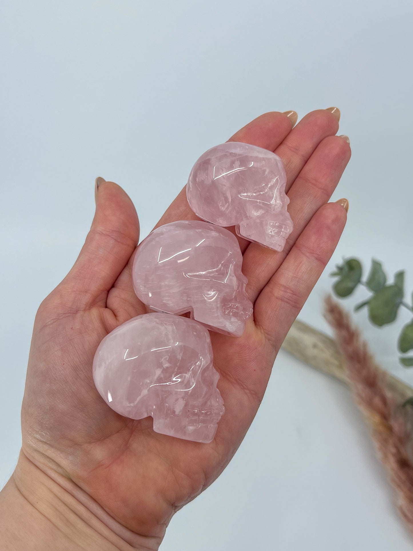 Rose Quartz Skull