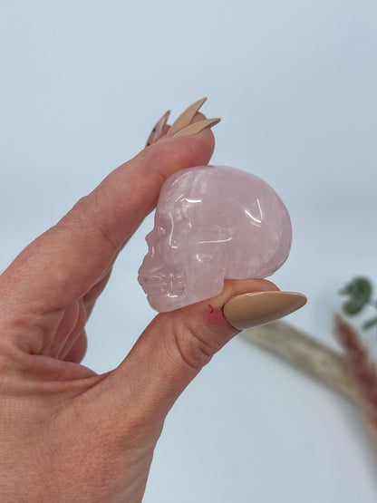 Rose Quartz Skull