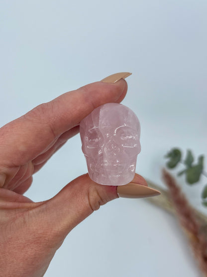 Rose Quartz Skull
