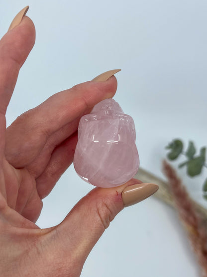 Rose Quartz Skull