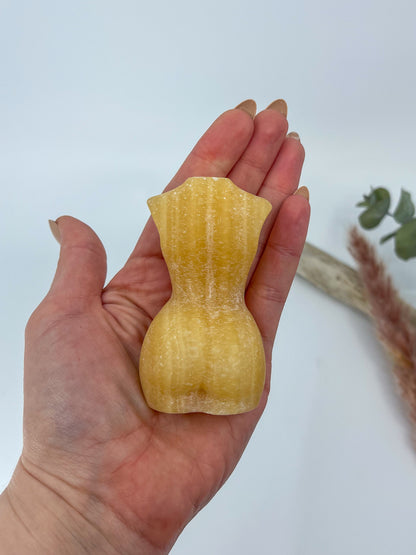 Orange Calcite Goddess Body