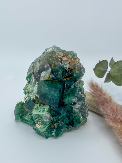 Statement Cubic Green Fluorite • Madagascar
