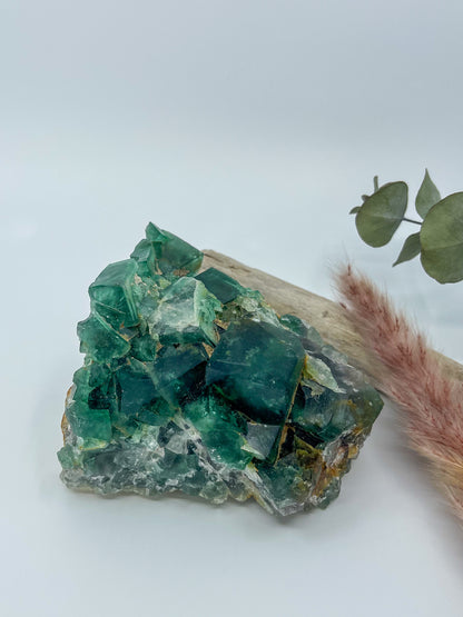 Statement Cubic Green Fluorite • Madagascar