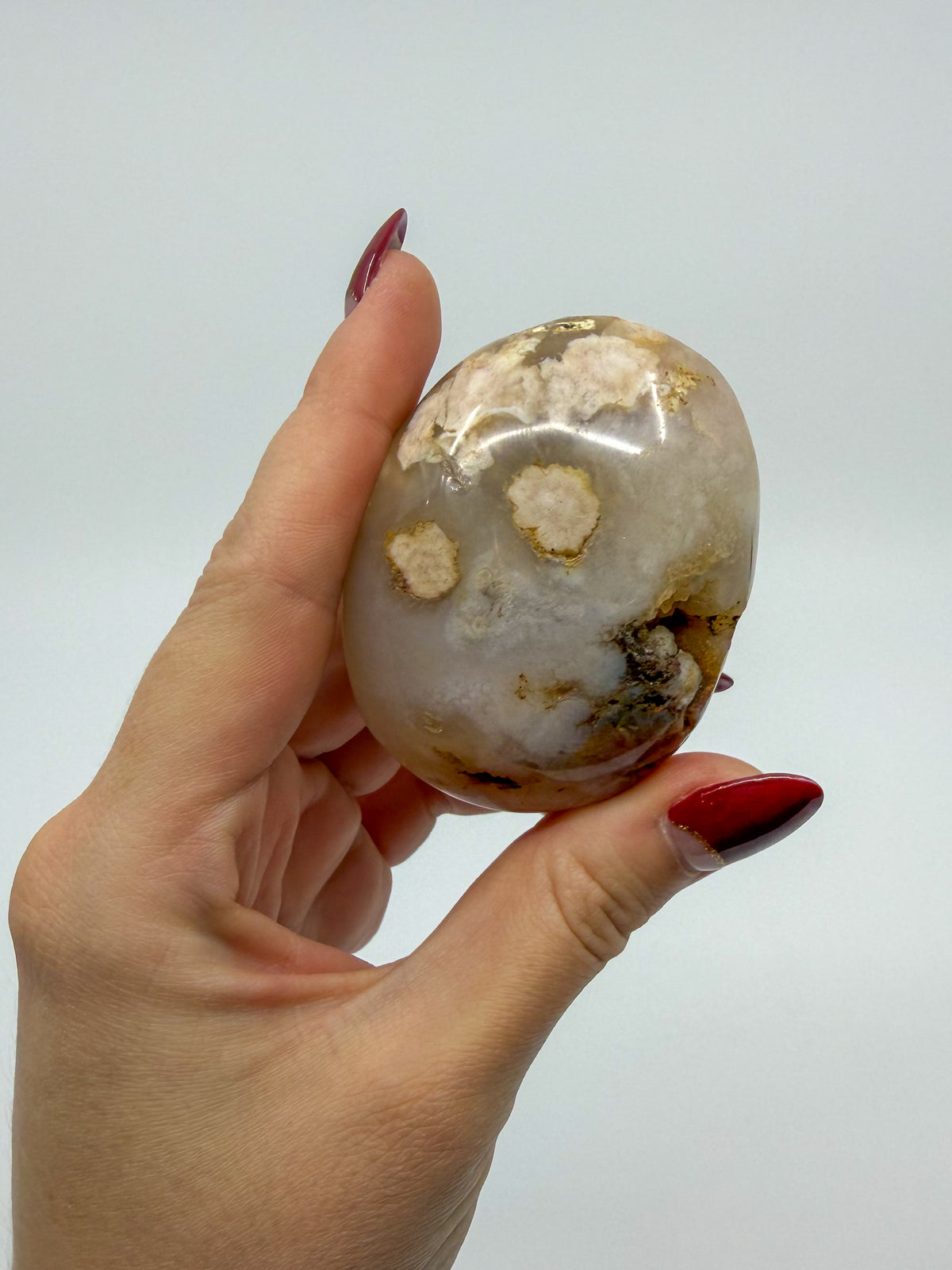 Chunky Flower Agate Palm