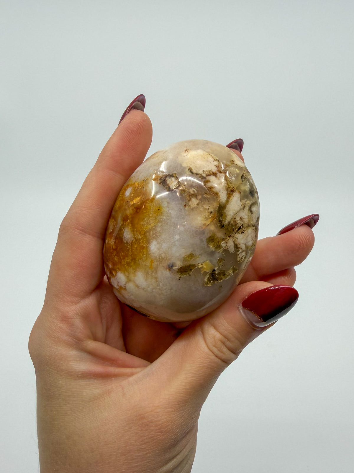 Chunky Flower Agate Palm