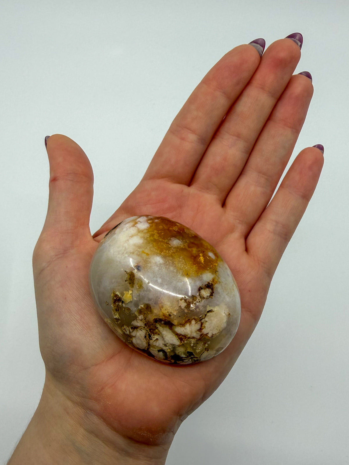 Chunky Flower Agate Palm