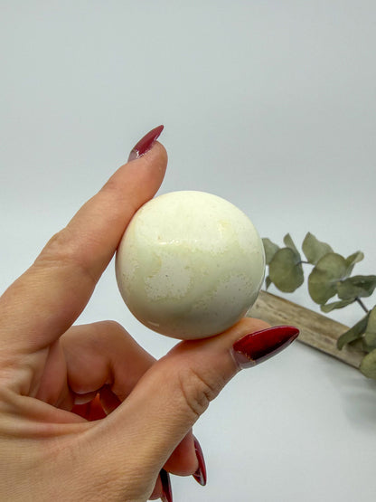 Lemon Chrysoprase (Magnesite) Sphere