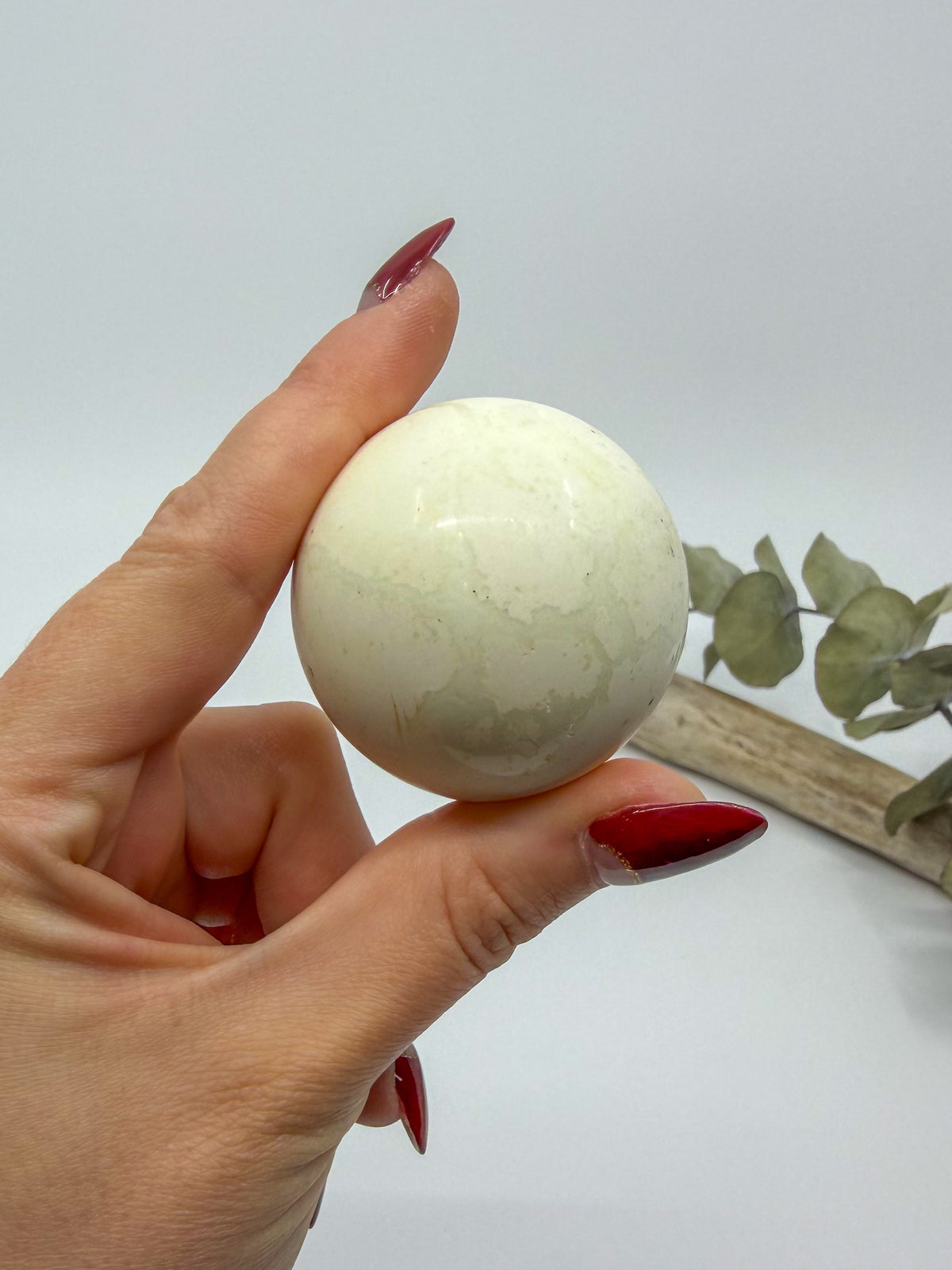 Lemon Chrysoprase (Magnesite) Sphere