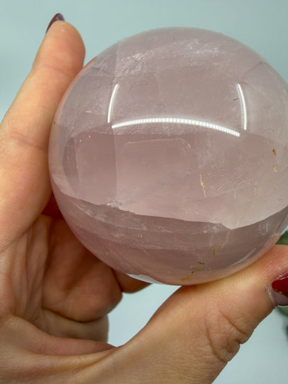 Jelly Rose Quartz Sphere (with light Asterism)