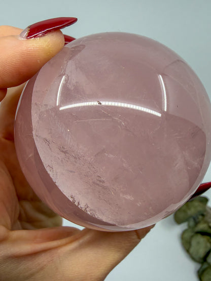 Jelly Rose Quartz Sphere (with light Asterism)