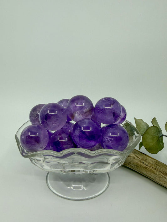 Phantom ‘Trapiche’ Amethyst Spheres