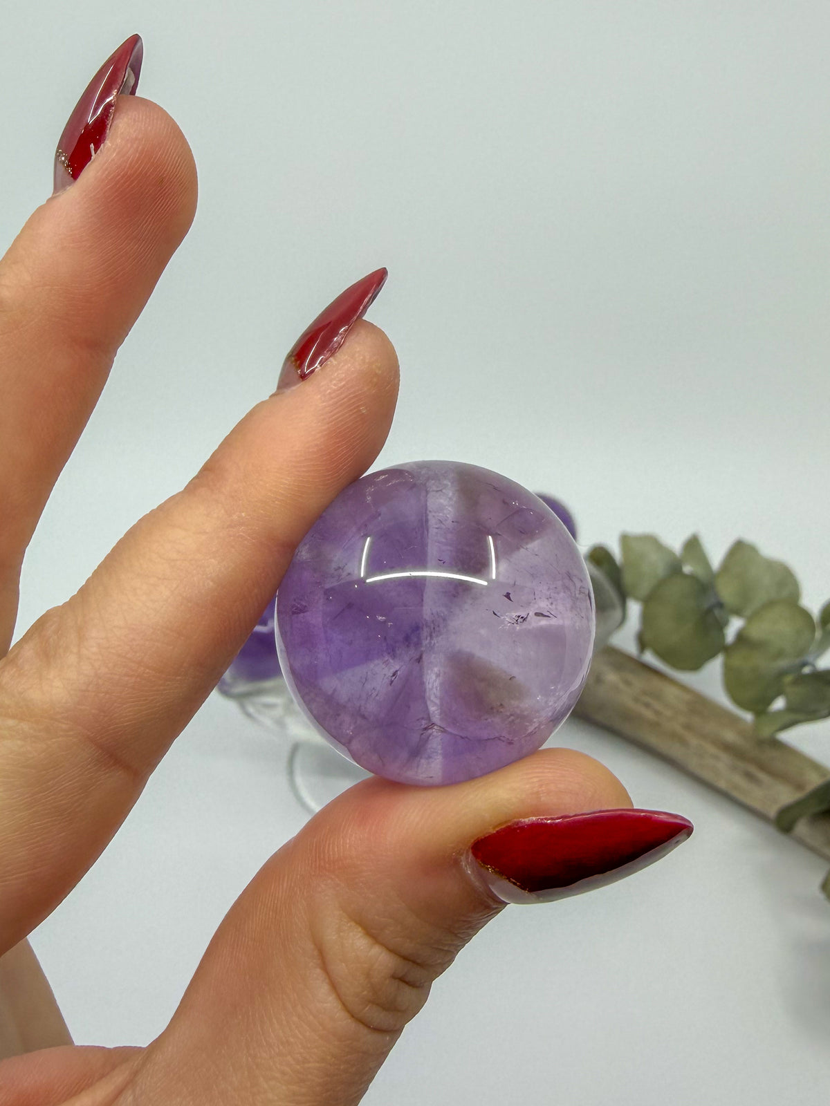 Phantom ‘Trapiche’ Amethyst Spheres