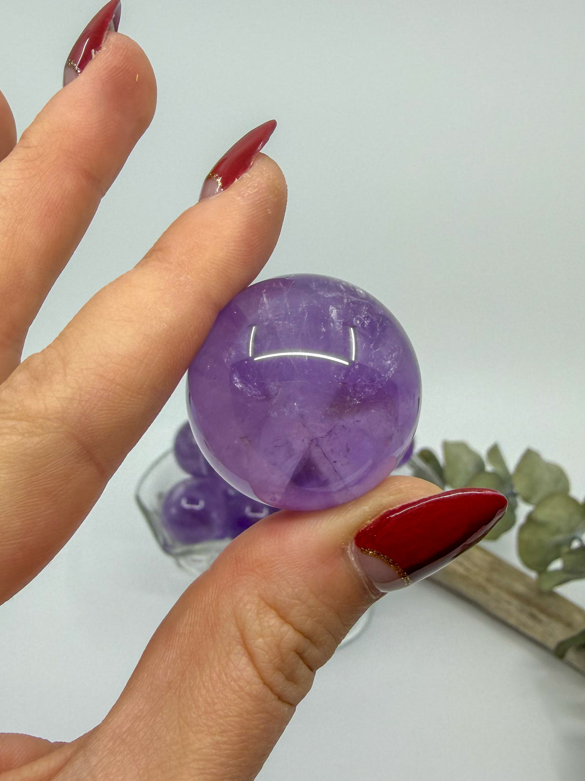 Phantom ‘Trapiche’ Amethyst Spheres