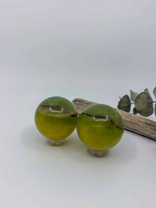 Large Mango Fluorite Sphere -CHOOSE YOUR OWN-