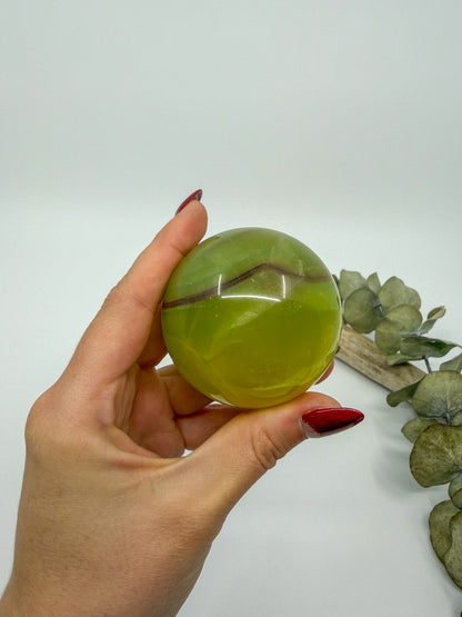 Large Mango Fluorite Sphere -CHOOSE YOUR OWN-
