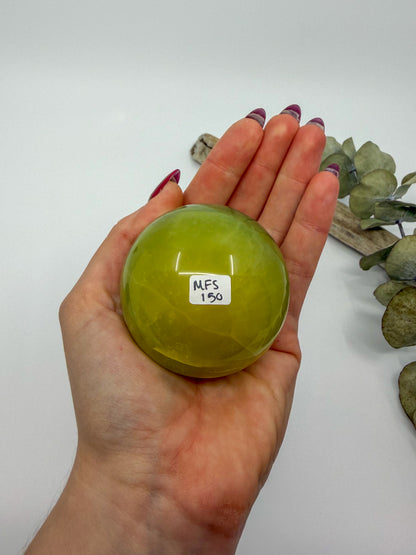 Large Mango Fluorite Sphere -CHOOSE YOUR OWN-