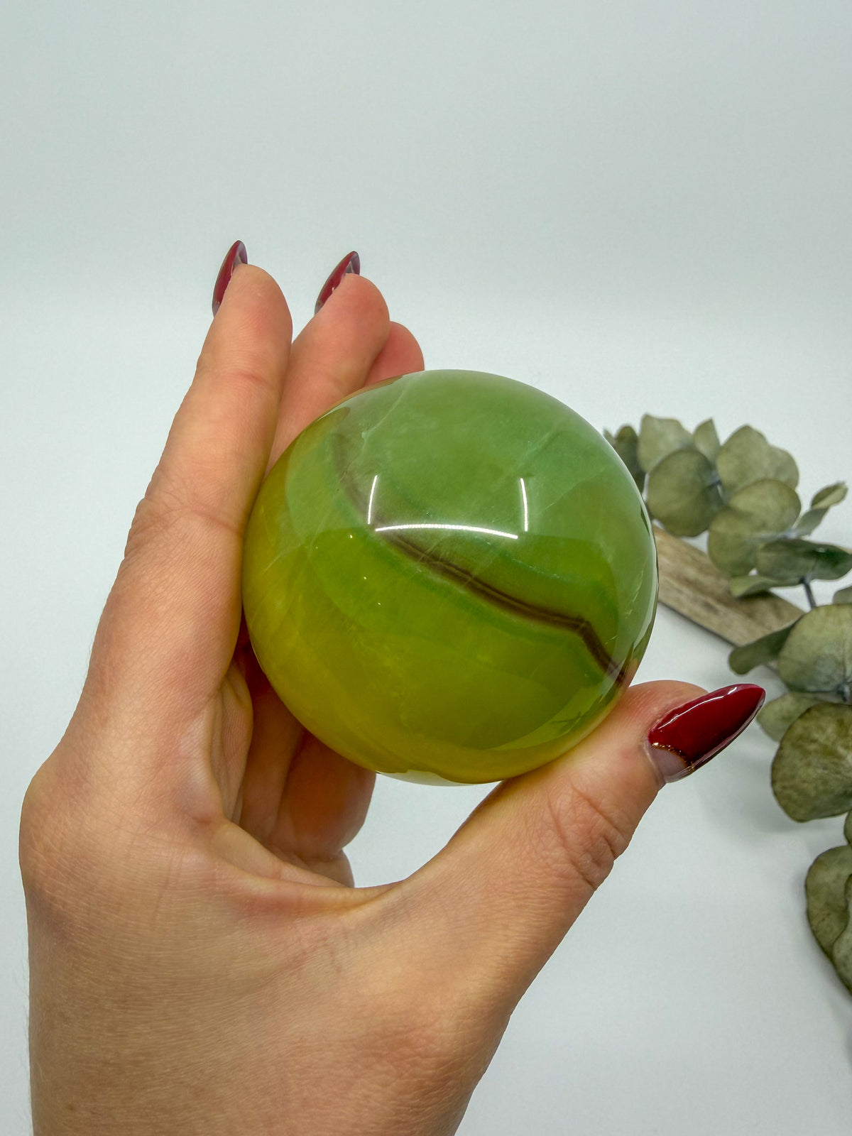 Large Mango Fluorite Sphere -CHOOSE YOUR OWN-