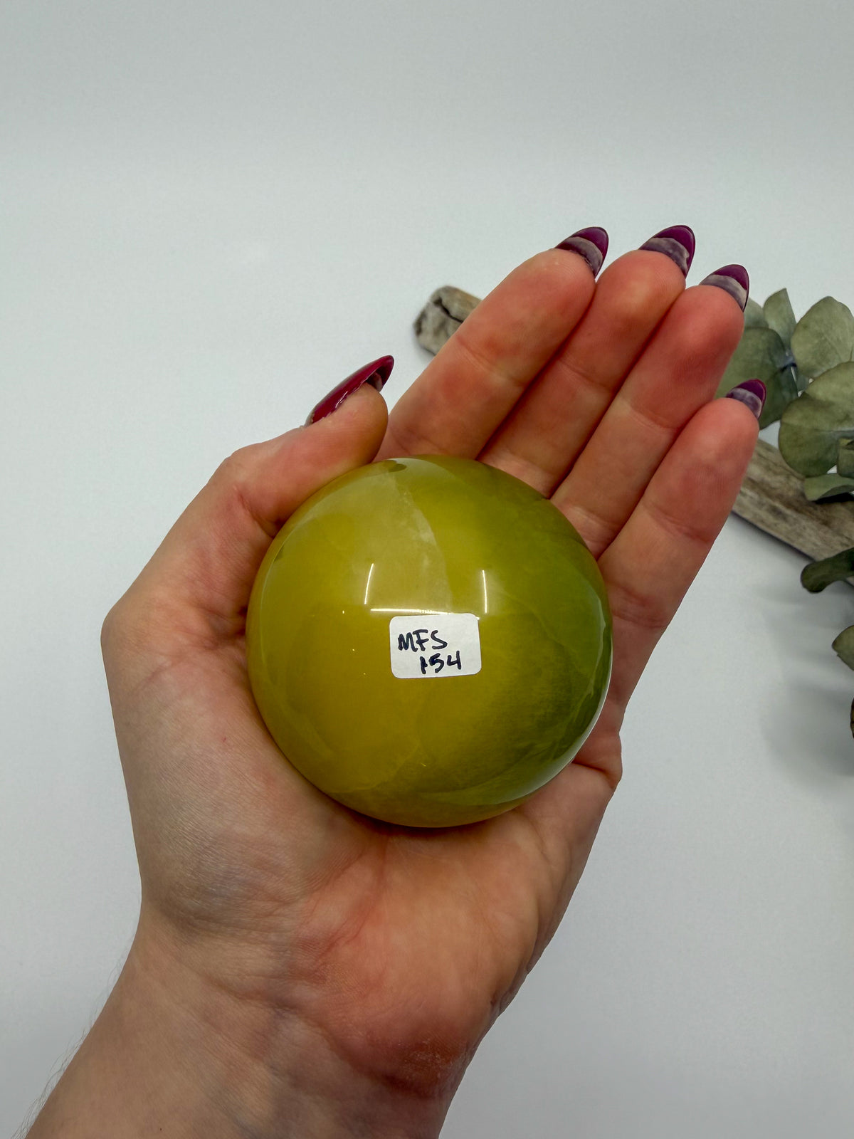 Large Mango Fluorite Sphere -CHOOSE YOUR OWN-
