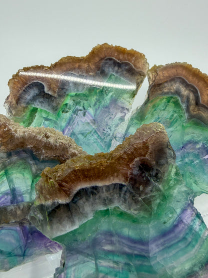 HQ Rainbow Fluorite Slab with Raw Edge -CHOOSE YOUR OWN-