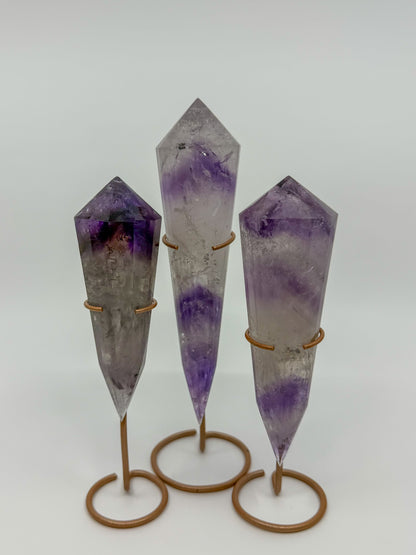 Phantom Amethyst Vogel with Stand -CHOOSE YOUR OWN-