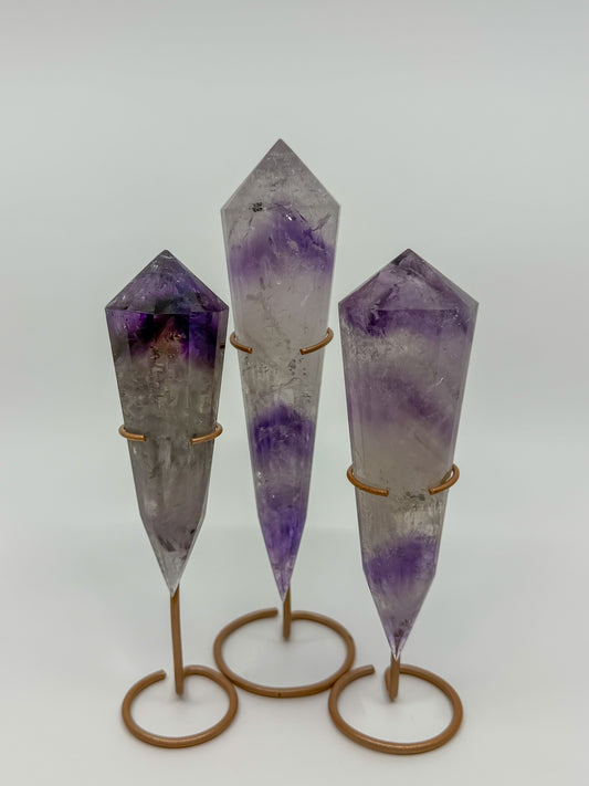 Phantom Amethyst Vogel with Stand -CHOOSE YOUR OWN-
