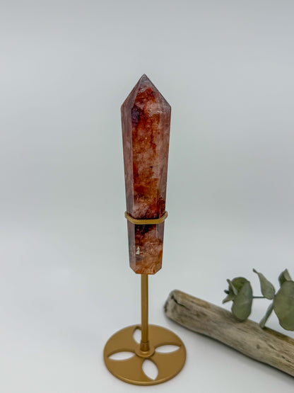 Fire Quartz Wand with Stand -EXACT PIECE-