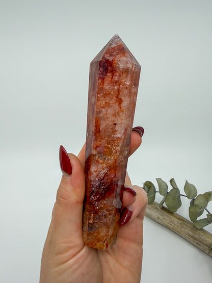 Fire Quartz Wand with Stand -EXACT PIECE-