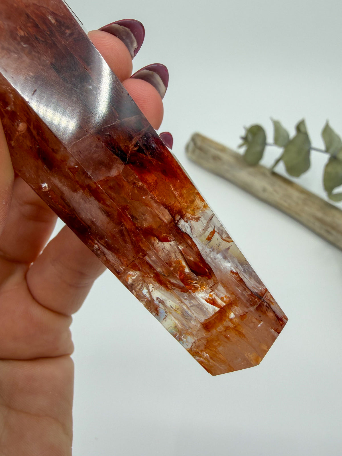 Fire Quartz Wand with Stand -EXACT PIECE-
