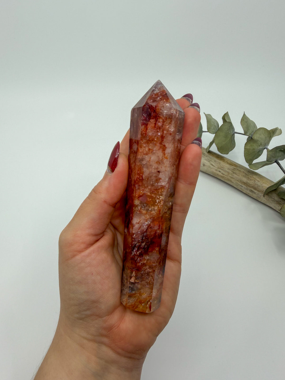 Fire Quartz Wand with Stand -EXACT PIECE-