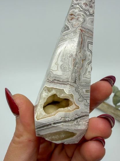Mexican Lace Agate Diamond -EXACT PIECE-