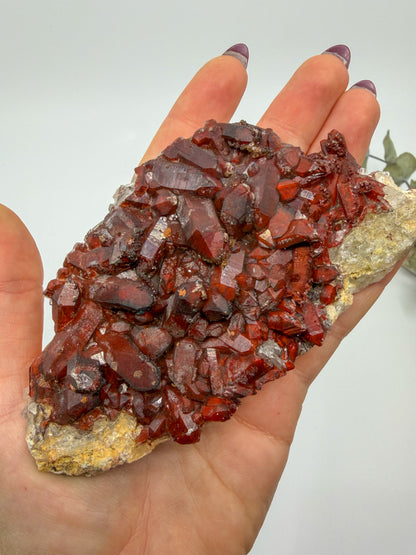 Red Moroccan Quartz Specimen (Hematite Coated) -EXACT PIECE-